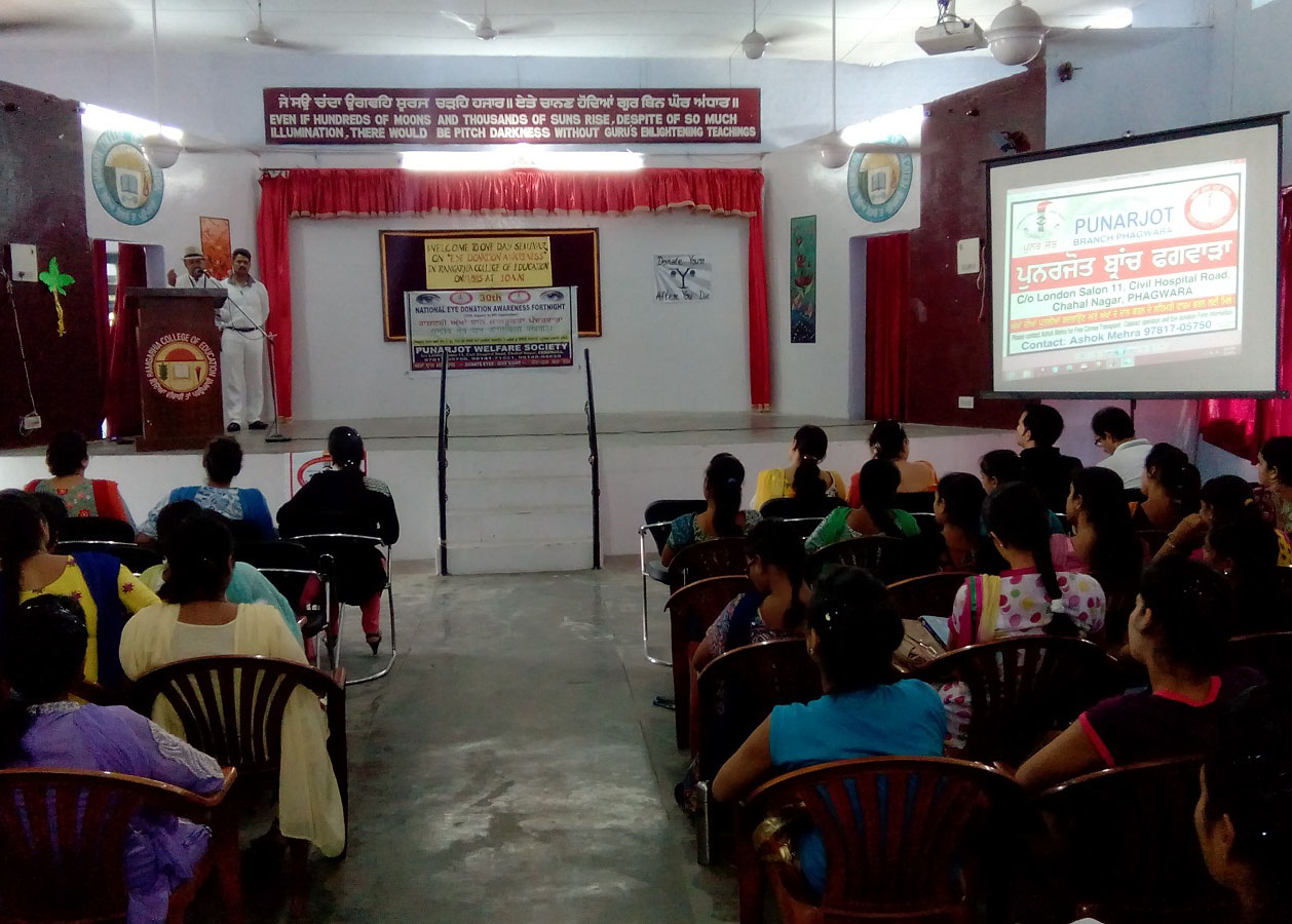 Lecture on Eye Donation Awareness