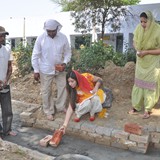 Foundation Stone of new Administration Block by Director Vyoma Bhogal Dhatt